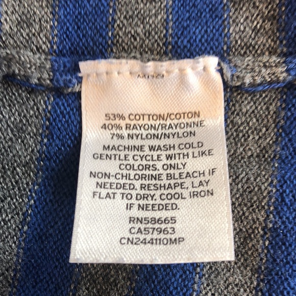 Caslon 3/4 sleeve tunic sweater with cuffed sleeves. - Picture 6 of 6